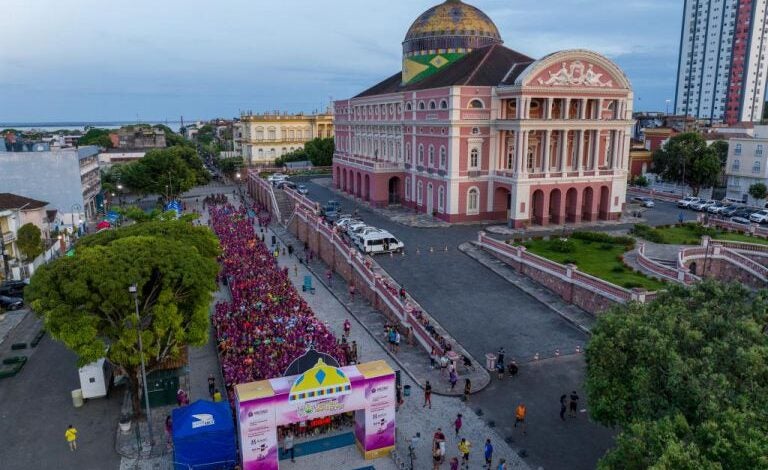 Corrida em comemoração aos 125 anos do Teatro Amazonas reúne 1.500 atletas